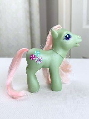 2003 G3 MLP Minty Vintage My Little Pony Glitter Pony Tinsel Hair